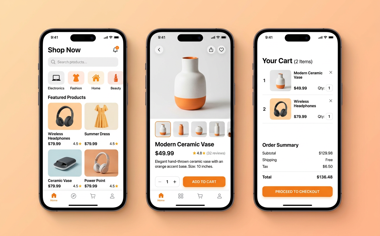 Amazon App Redesign design mockup